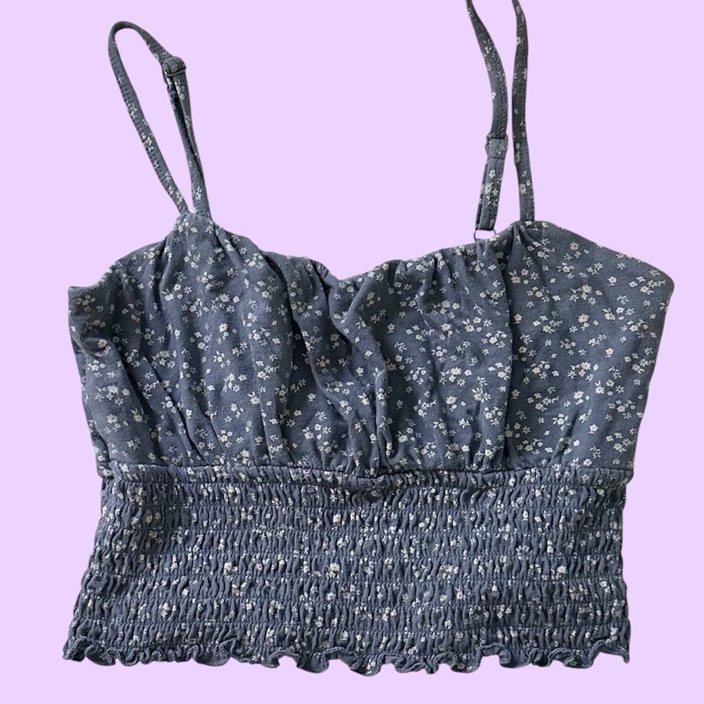 Hollister floral milkmaid cami top